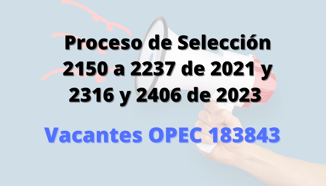 Citación a audiencia pública de escogencia de vacante en establecimiento educativo- OPEC 183843