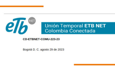 Comunicado Unión Temporal ETB NET