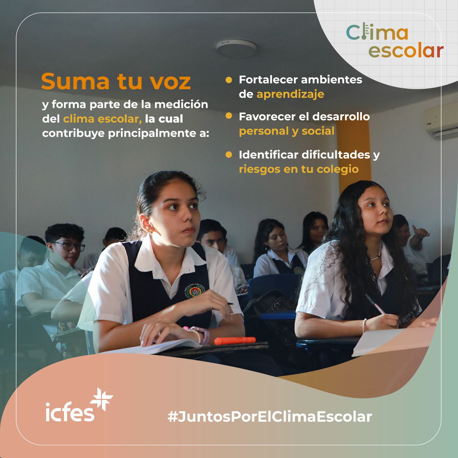 ¡Ya está disponible la encuesta del clima escolar para los y las estudiantes de grado 11°!