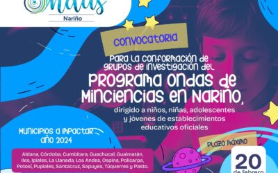 Conformación de grupos de investigación del Programa Ondas de Minciencias en Nariño