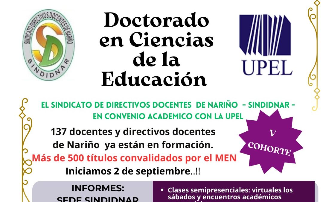 Doctorado en Ciencias de la Educación