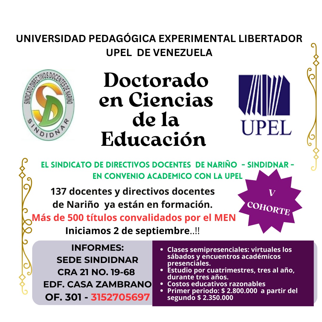 Doctorado en Ciencias de la Educación