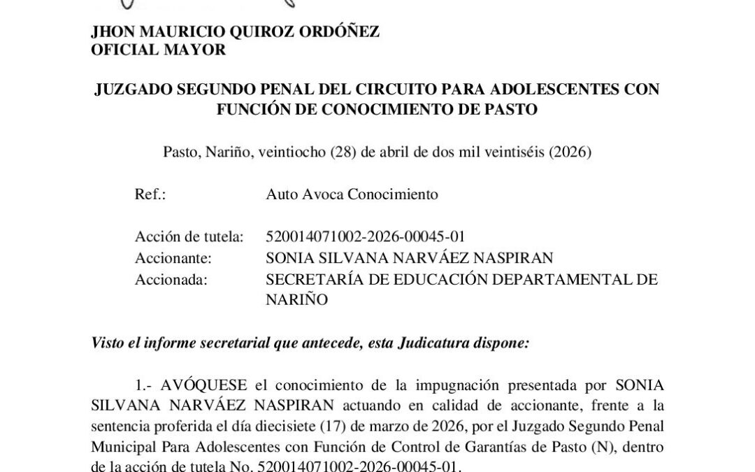 AUTO PARA PUBLICACIÓN