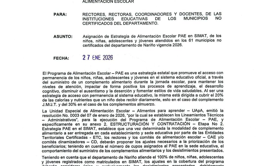 CIRCULAR 021 2026