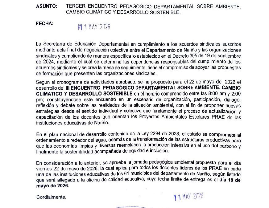 CIRCULAR 069 -2026