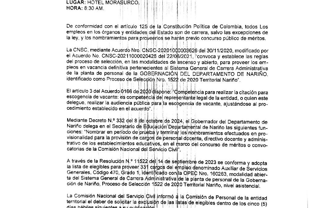 CITACIÓN ESCOGENCIA DE CARGOS OPEC 160263 (1)