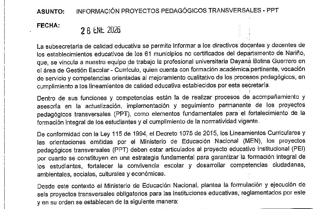 COMUNICADO 004 – PPT 28012026