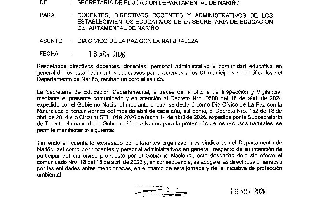 COMUNICADO 019