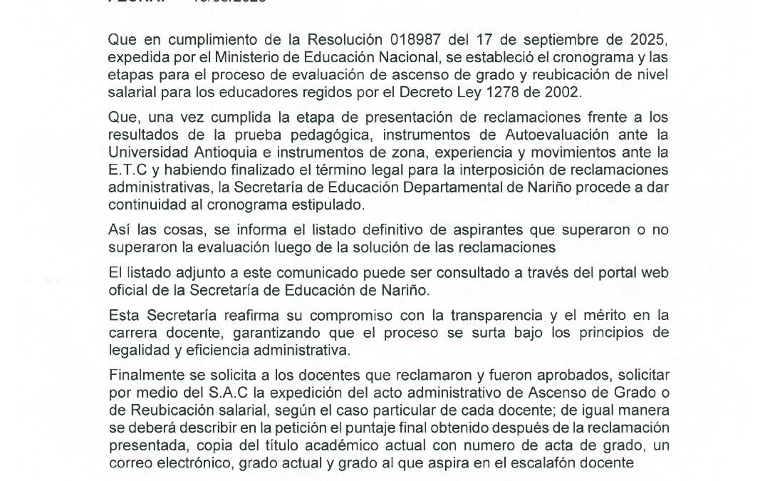 COMUNICADO 025 (1)
