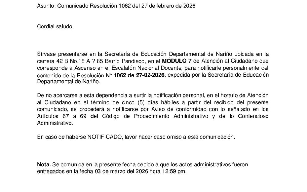 Comunicado Resolución 1062_Jeison Stiven Villota Narvaez