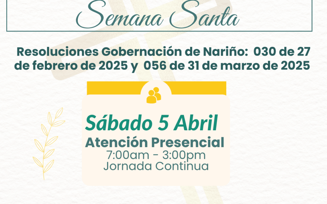 Horario especial