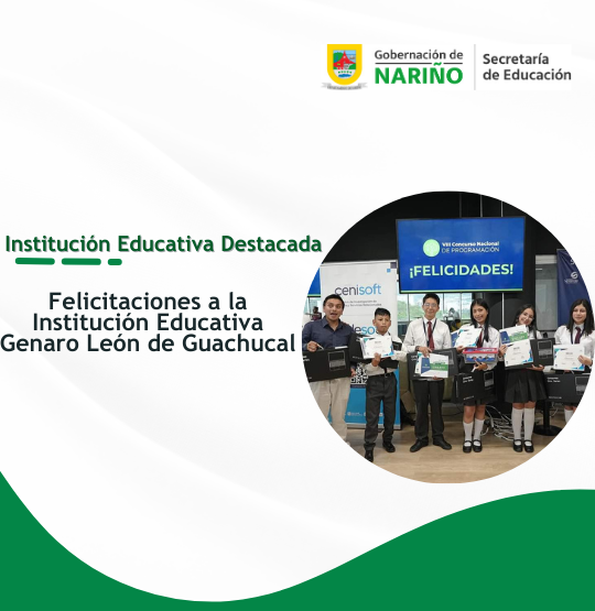 Felicitaciones IE Genaro León
