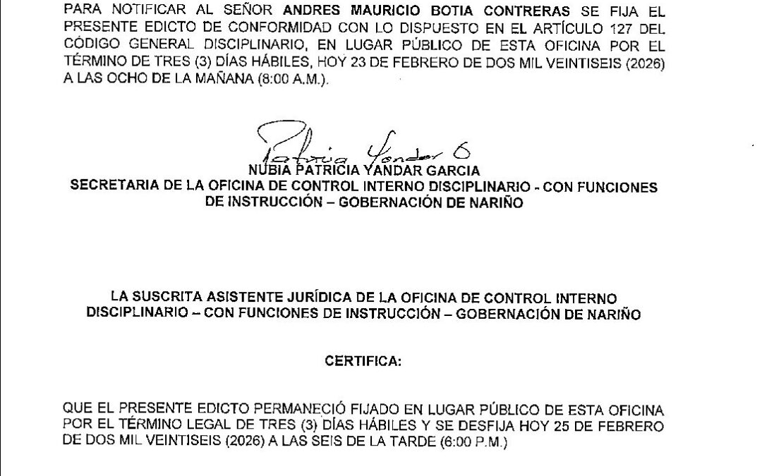 EDICTO EXP. 163-2024
