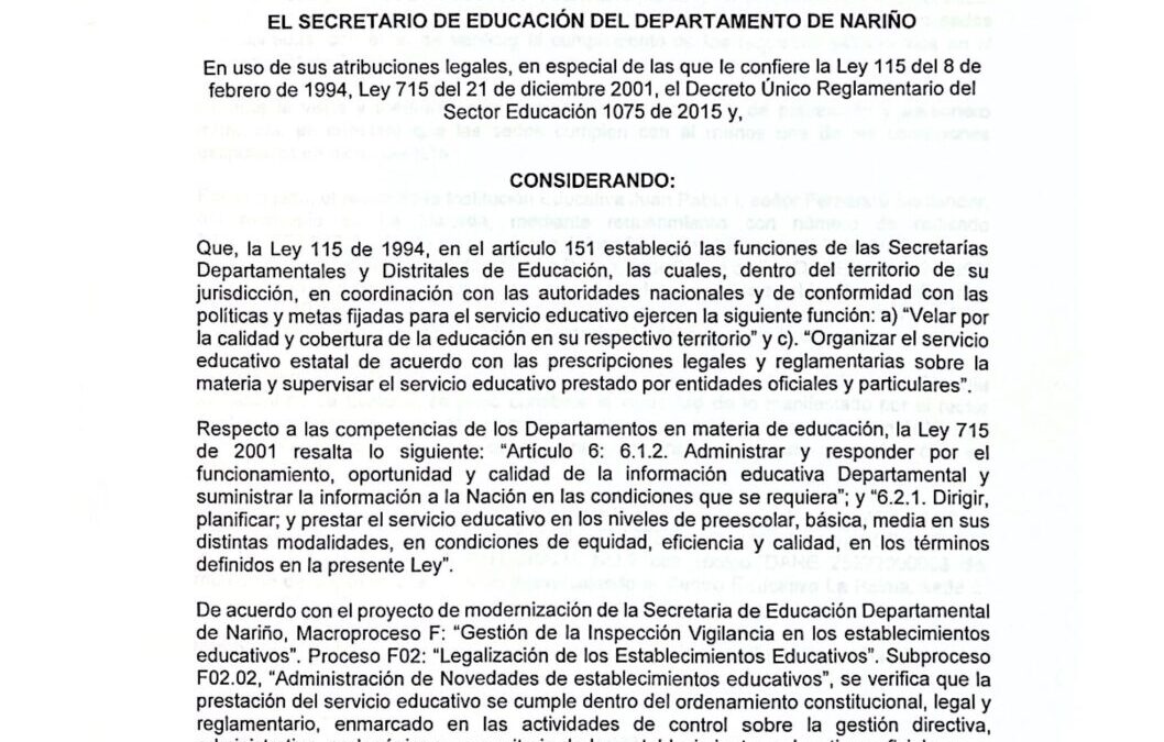 Modificatorio del Decreto 462