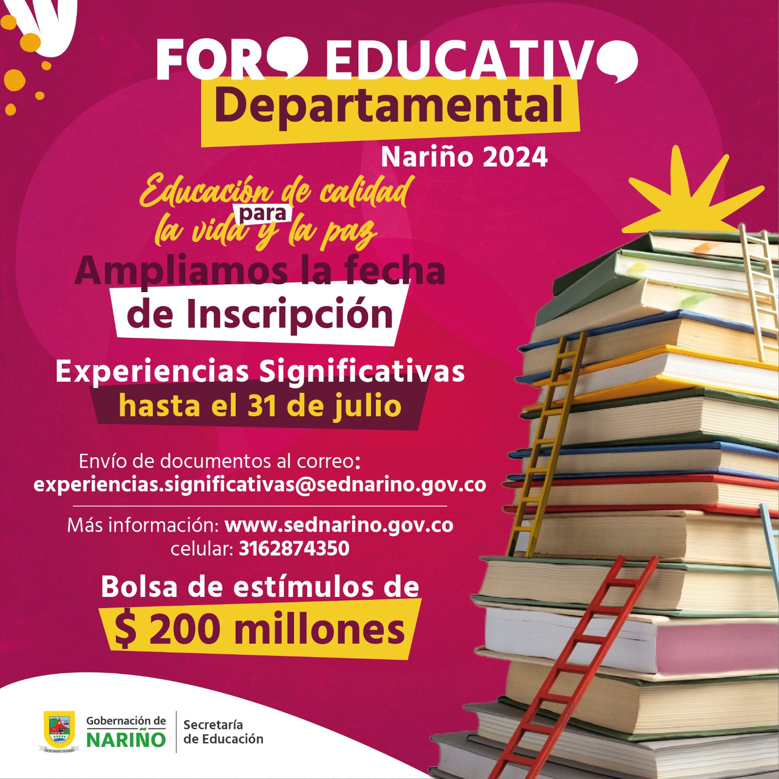 Últimos días de inscripción para el Foro Educativo Departamental 2024.