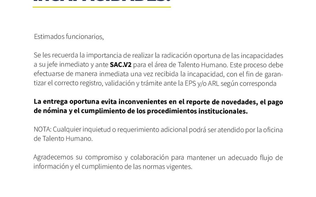 PROCESO DE INCAPACIDAD
