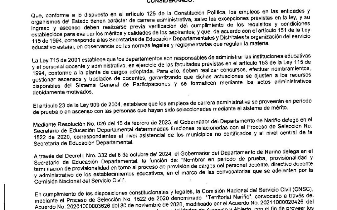 RESOLUCION 1570 26 MARZO 2026