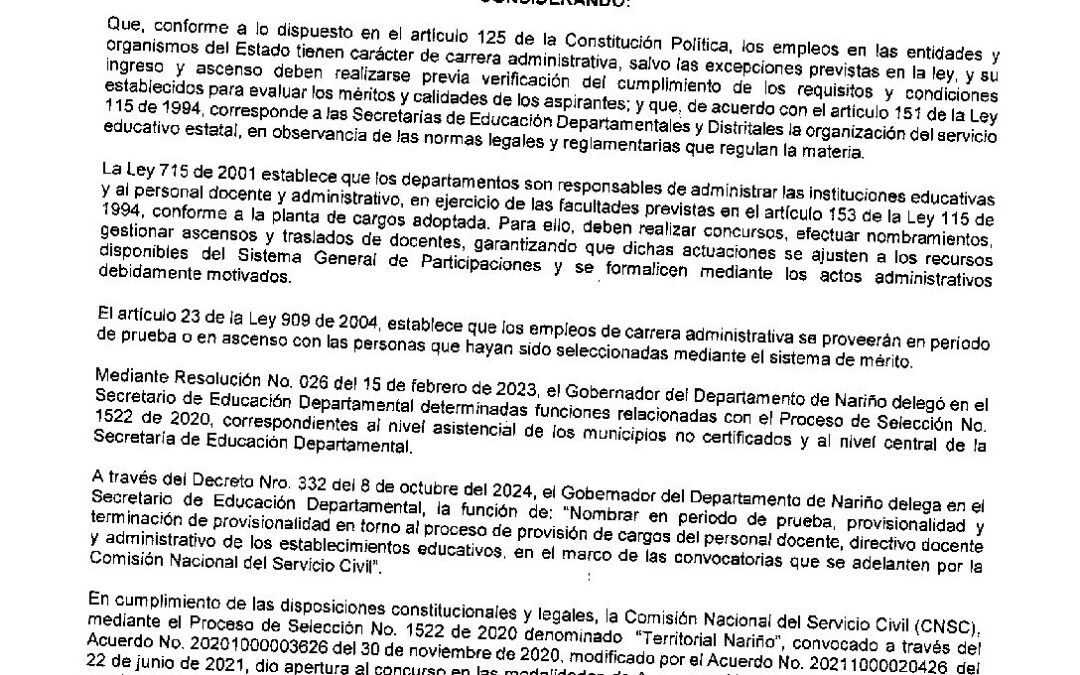 RESOLUCION 1571 26 MARZO 2026