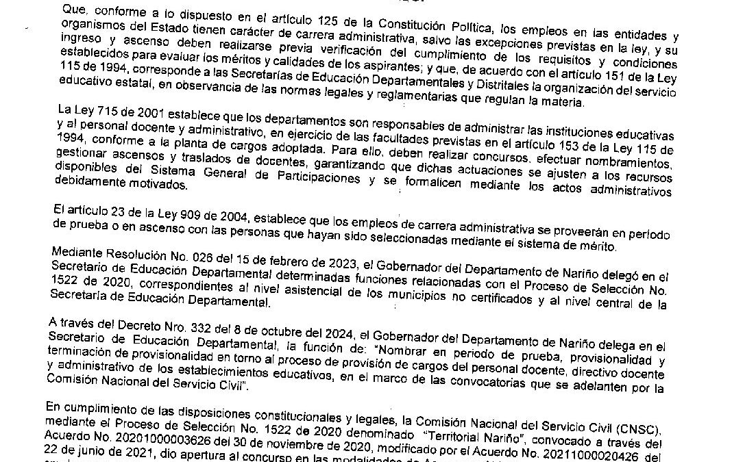 RESOLUCION 1572 26 MARZO 2026