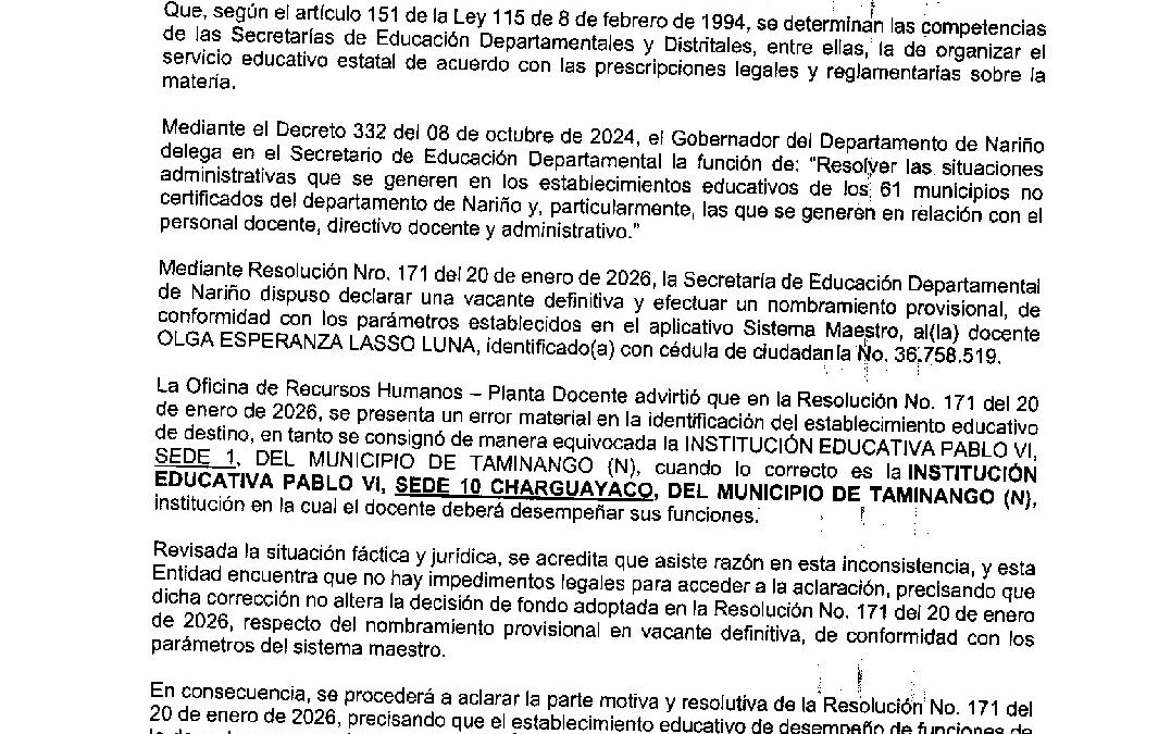 RESOLUCION 1652 08 ABR 2026