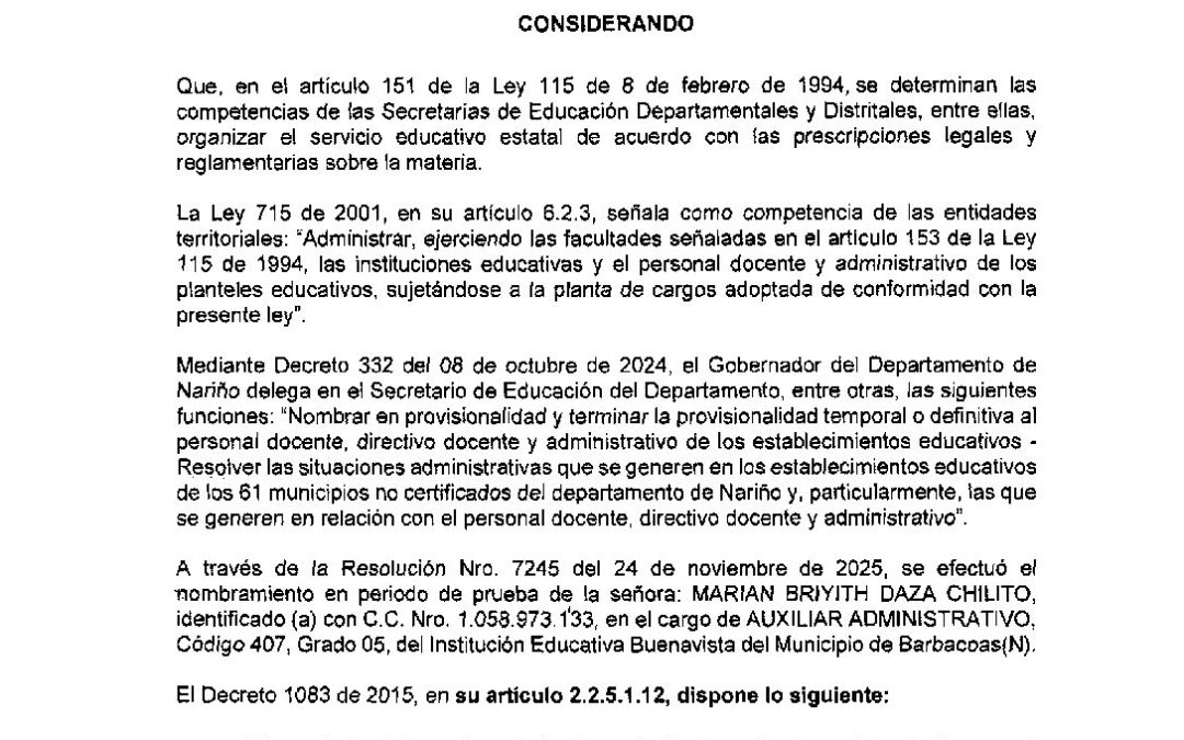 RESOLUCION 197 21 ENE 2026