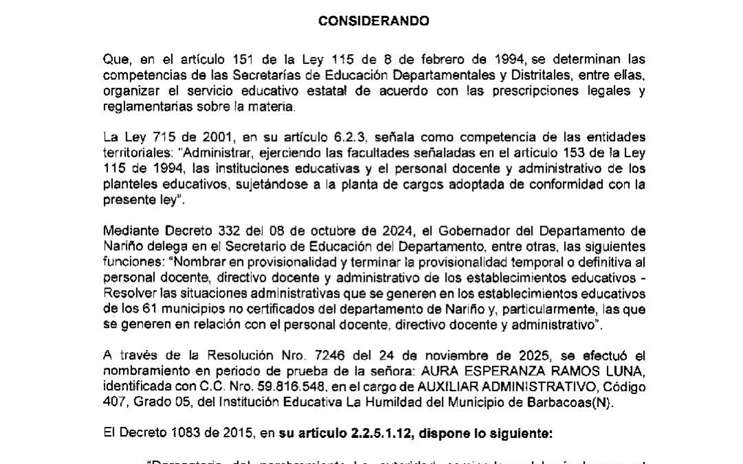 RESOLUCION 198 21 ENE 2026
