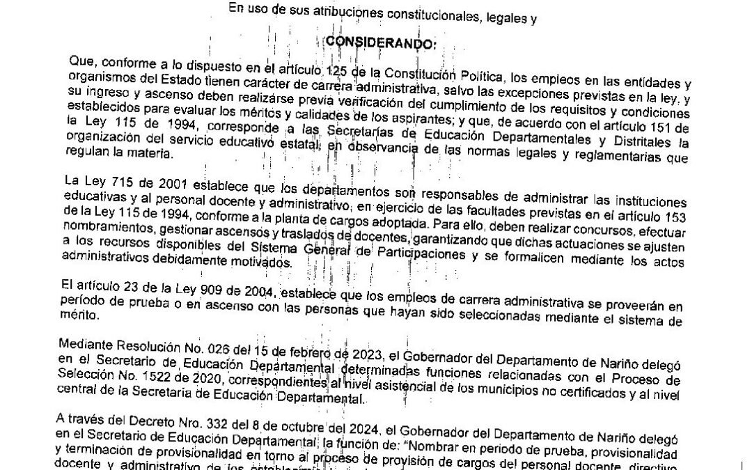 RESOLUCION 2350 27 ABR 2026