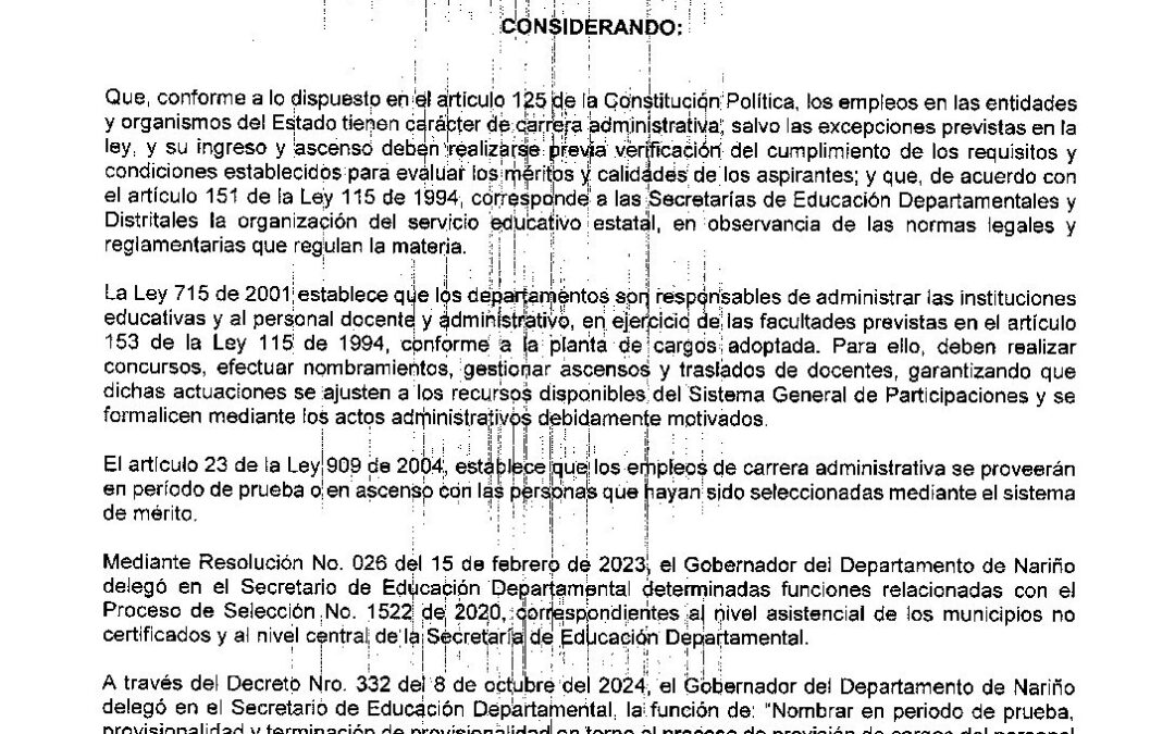 RESOLUCION 2551 08 MY 2026