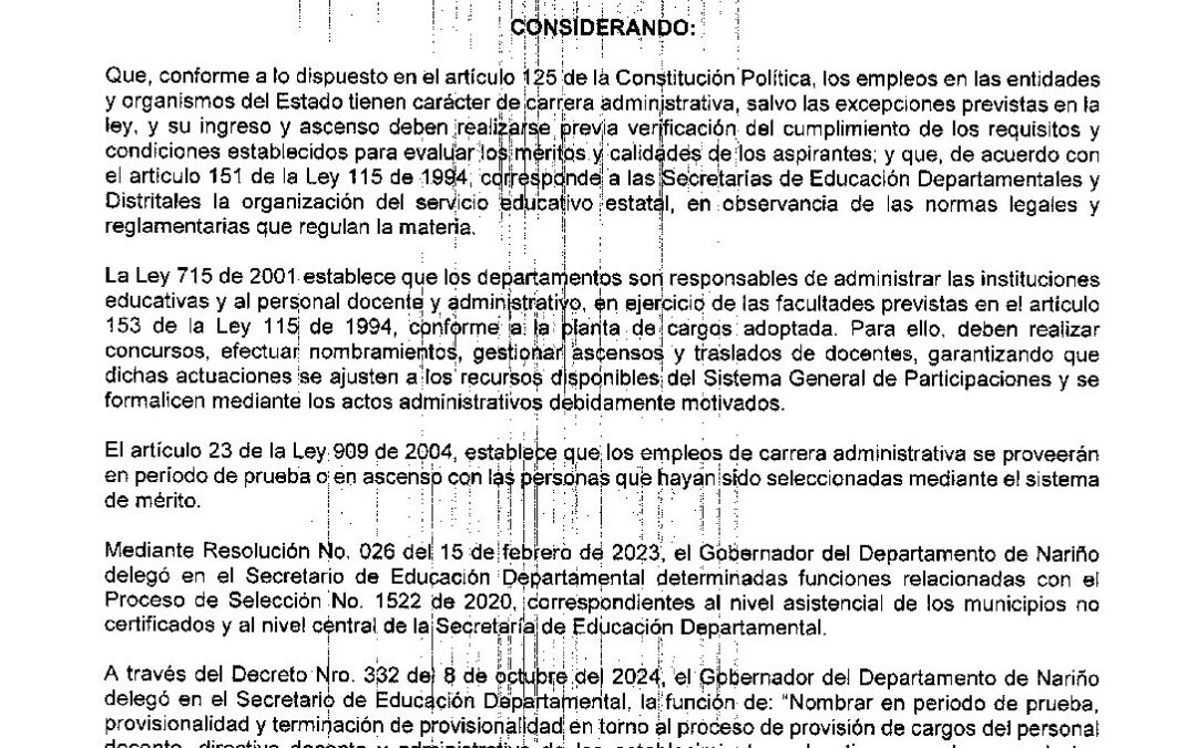 RESOLUCION 2552 08 MY 2026