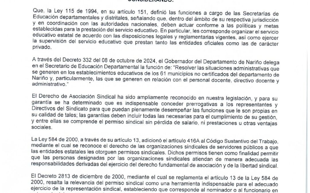 RESOLUCION 464