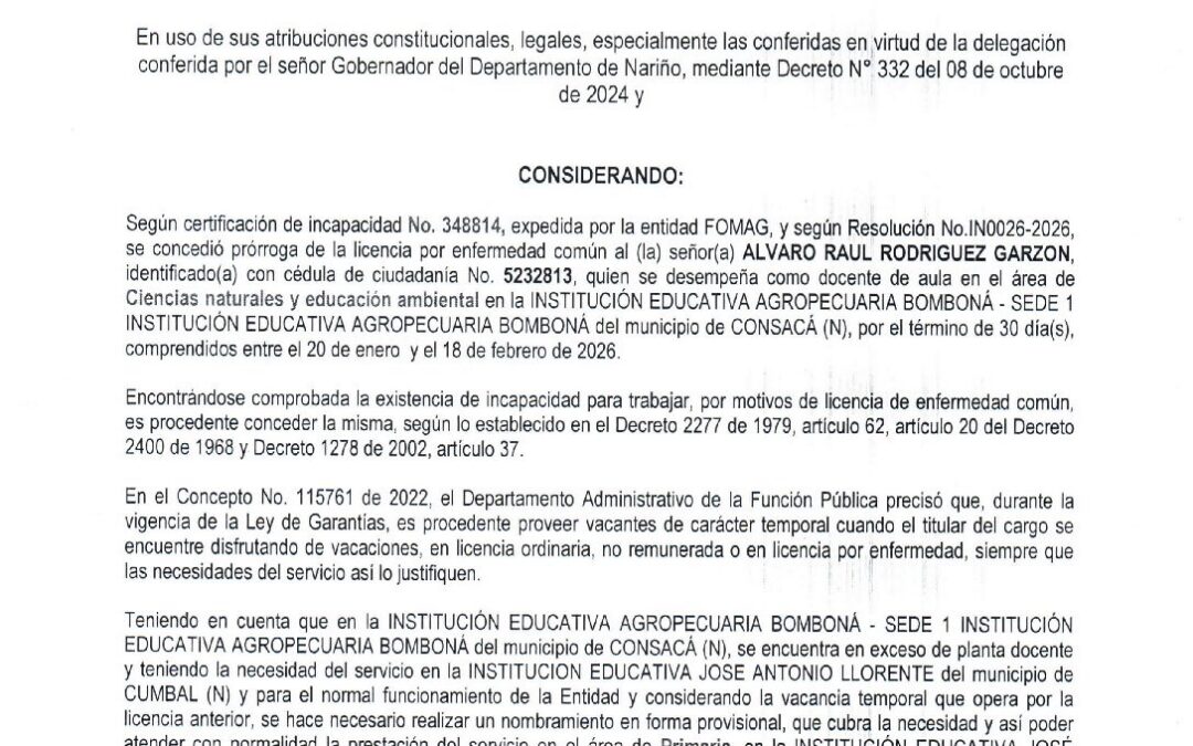 RESOLUCION 487