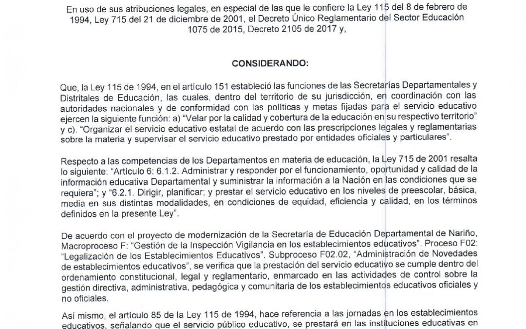 RESOLUCION 578