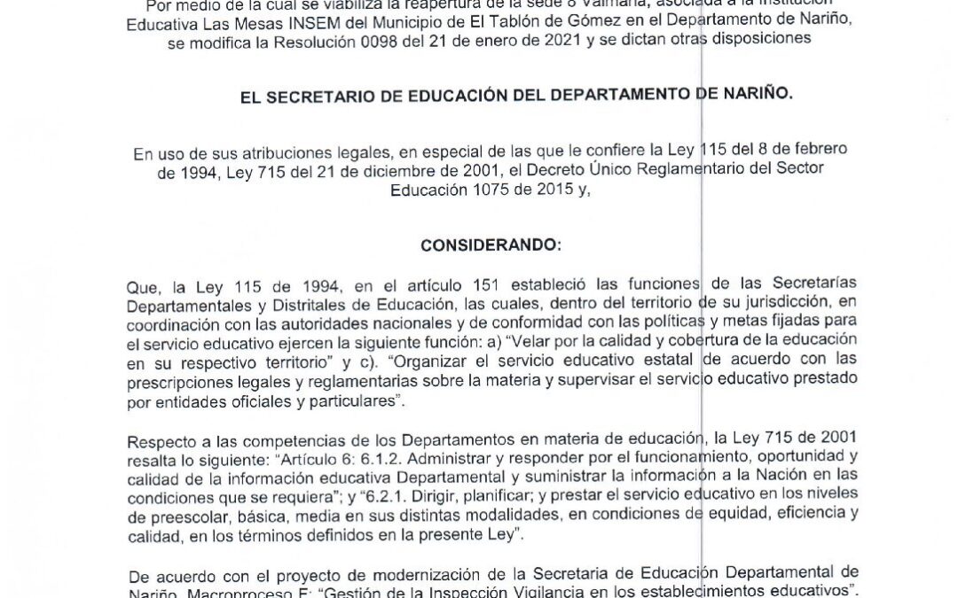 RESOLUCION 584 (4)