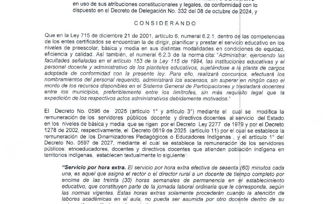 RESOLUCION 605