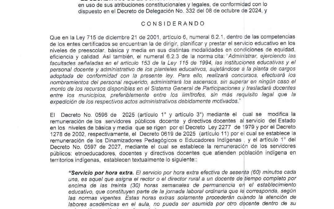 RESOLUCION 607