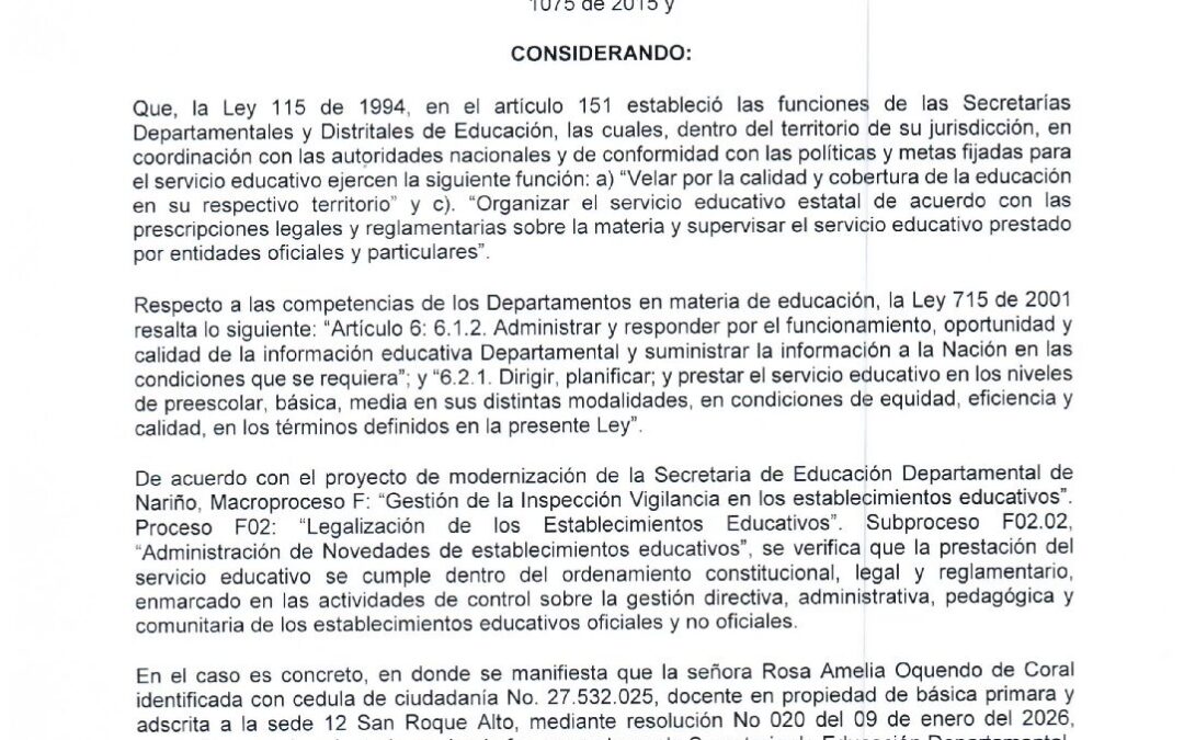 RESOLUCION 725