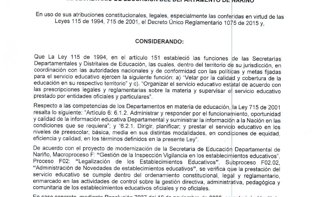 RESOLUCION – AVISO SAC