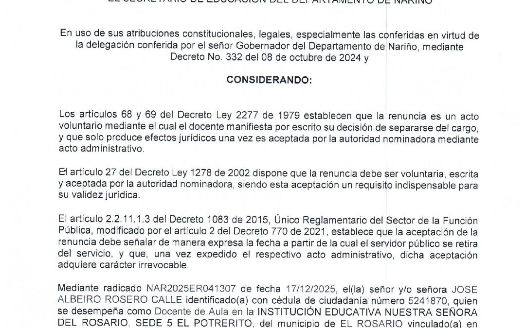 RESOLUCION Nro 788