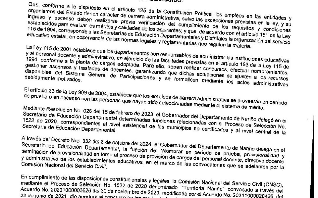 RESOLUUCION 1582 06 ABR 2026
