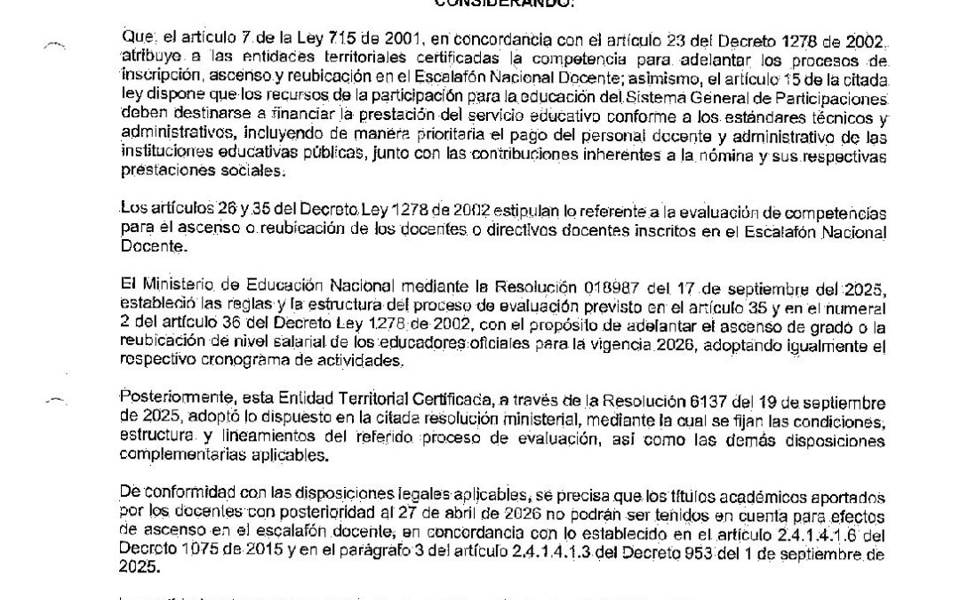 Resolucion No. 2218