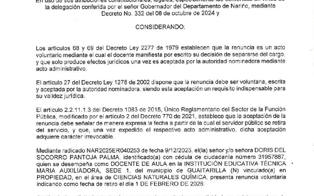 Resolucion No. 372