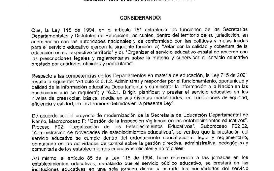 Resolucion No. 377