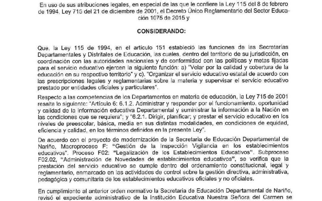 Resolucion No. 378