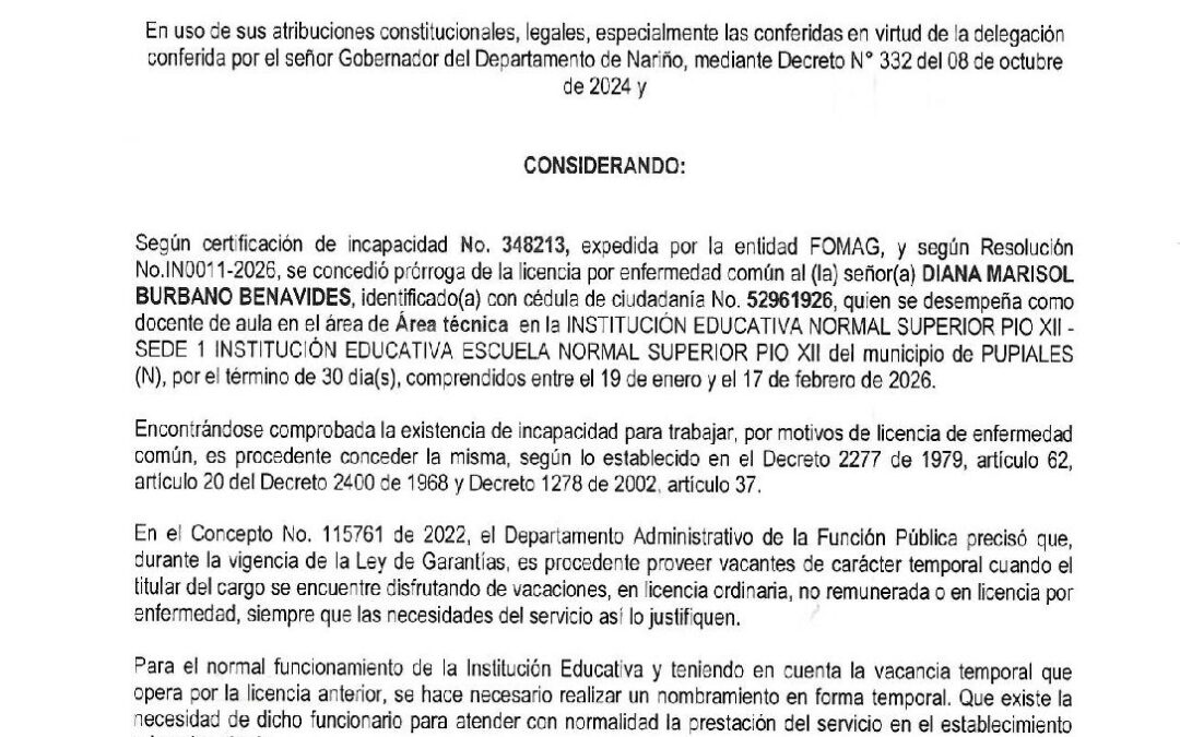 Resolucion No. 391