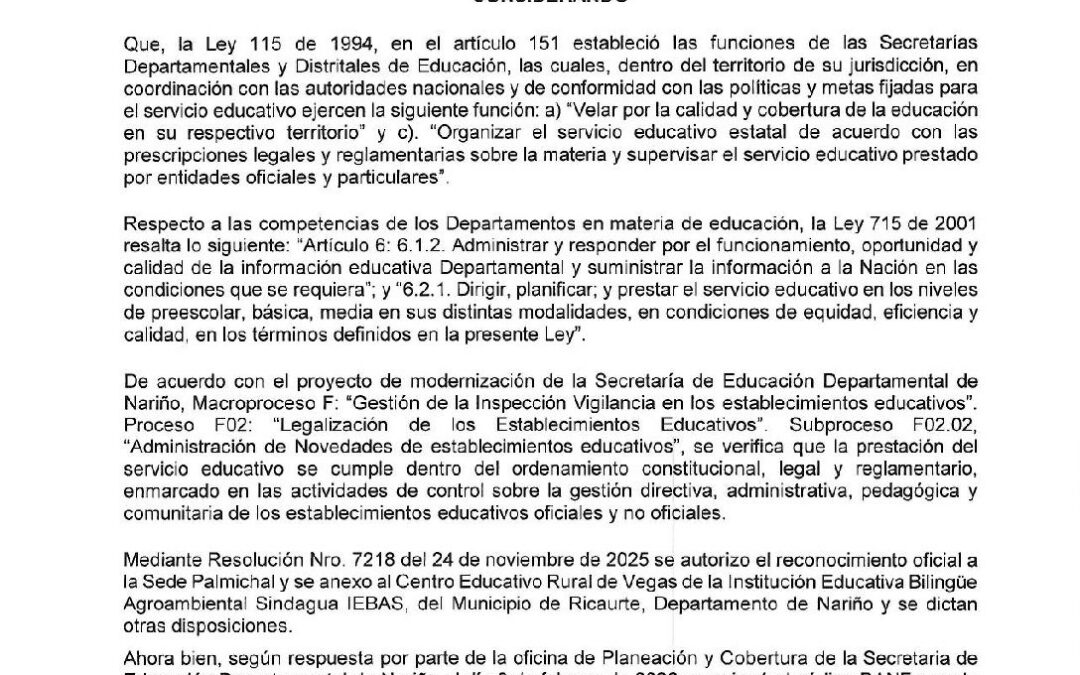 Resolucion No. 726