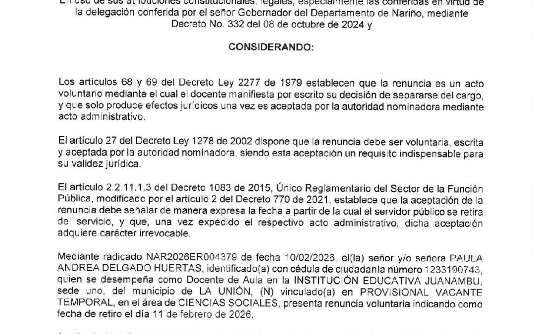 Resolucion No. 757
