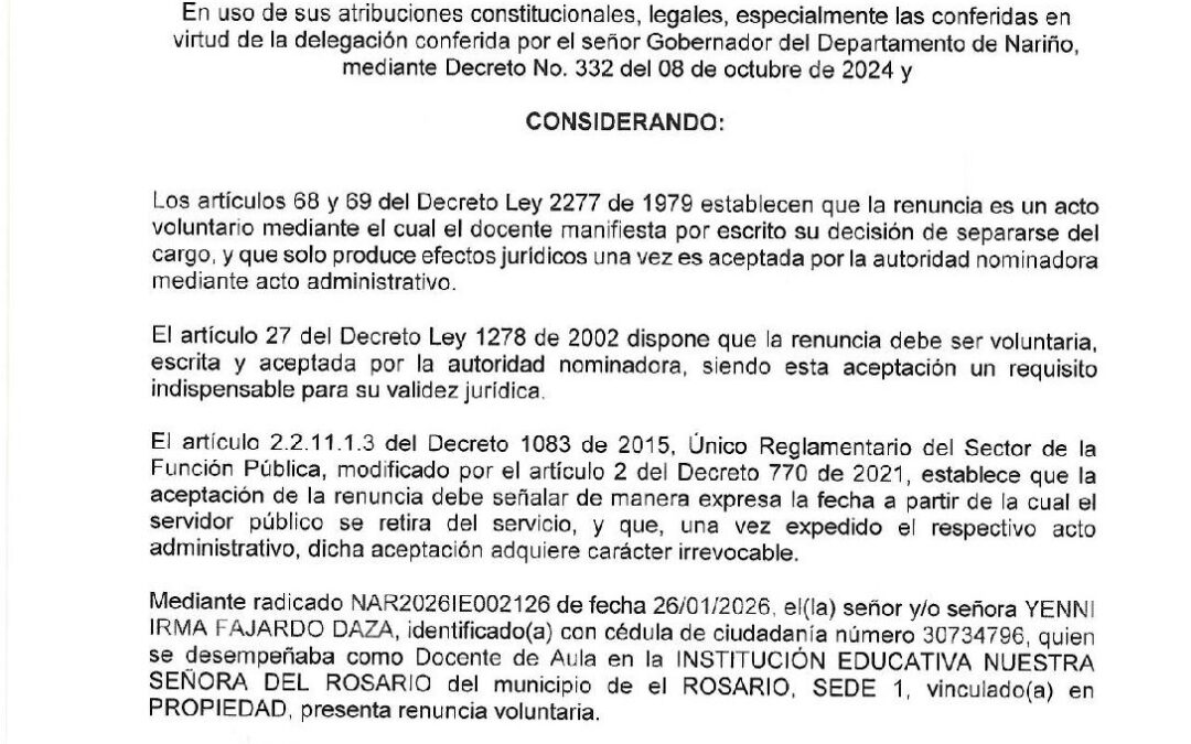 Resolucion No. 823