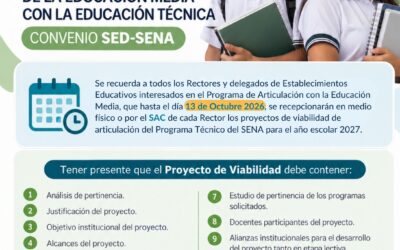 Proyectos de Articulación SENA – Año Escolar 2027