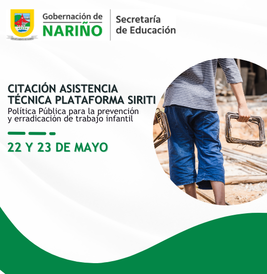 Citación Asistencia Técnica Plataforma SIRITI
