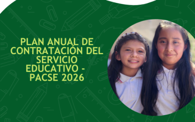 Plan Anual de Contratación del Servicio Educativo – PACSE 2026